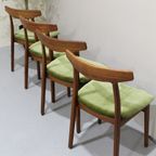 4X Vintage Deens Design Eetkamerstoelen - Henning Kjærnulf, Jaren '60 | 01274 thumbnail 2