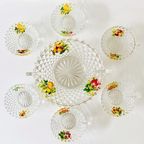 Mid-century Glazen Punch Set Lubiana 1960’s thumbnail 7