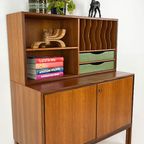 Scandinavisch Vintage Teak Fineren Boekenkast Bergnas thumbnail 7