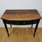 Antiek Vintage Mahonie Houten Sidetable, Bijzettafel 606 thumbnail 5