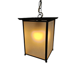Amsterdamse School - Lantaarnlamp - Hanglamp - Koper - Glas - 1E Kwart 20E Eeuw thumbnail 10
