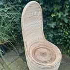 Bohemian Boho Rotan Bamboe Fauteuil Handgemaakt thumbnail 3