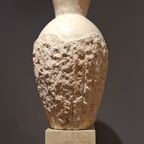 Set Of Pillar And Vase Made From Travertine thumbnail 3