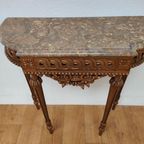 Barok Rococo Wandconsole Sidetable Met Marmer Blad En Spiegel 05 thumbnail 9