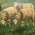 Henri Matthijs (xix-xx) Schapen Met Herder thumbnail 9
