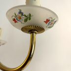 Brocante Hanglamp Opaalglas Bloem thumbnail 4