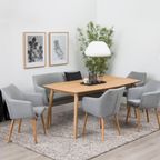 Tarnaby Eetkamertafel - 150x80 Cm - Eiken thumbnail 10