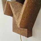 Brutalist Vintage Keramieken Wandlamp Design thumbnail 7