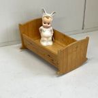 Grenen Poppenbedje Houten Wiegje Pop thumbnail 2