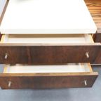Vintage Kaptafel Palissander Drieluik Spiegel thumbnail 6