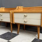 Set Of 2 1960S Nightstands With Glass Top thumbnail 15