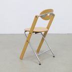 4X Postmoderne Klapstoel, Ruud-Jan Kokke Kembo, 1980S thumbnail 4
