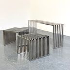 Eichholtz Carlisle Bijzettafel In Gepolijst Rvs thumbnail 6