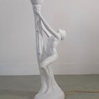 Jaren 70-80 Art Deco Tafellamp Vrouw -(nn43) thumbnail 4