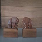 Art Deco Olifant Boekensteunen thumbnail 2