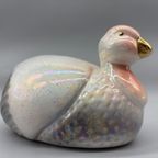 Art Deco Watervogel Porselein Parelmoerglans thumbnail 3