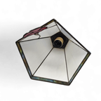 3 Light Chandelier With Glass Shades /art Deco thumbnail 2