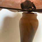 2delige Glazen Tafellamp, Gesigneerd Verre Francais - Reliving thumbnail 2