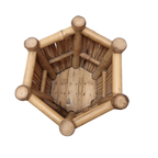 Vintage Rotan Plantenbak thumbnail 4
