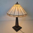 Grote Art Deco Stijl Tifanny Lamp thumbnail 7