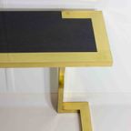 Vintage Regency Messing Console Met Blauwe Graniet, Italië 1970 thumbnail 9