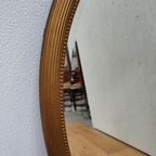 Vintage Goudkleurige Hollywood Regency Barok Rococo Spiegel Schouwspiegel Ovaal. thumbnail 14