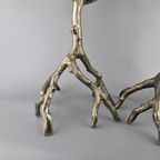 Set Van 2 Aluminium Kandelaars 52 Cm Hoog thumbnail 6
