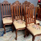 Set Van De 6 Stoelen In Régence-stijl. thumbnail 2