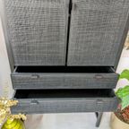 Zwarte Rotan Webbing Kast thumbnail 3