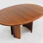 Vintage Deense Grote Ovalen Uitschuifbare Eettafel Xxl thumbnail 6