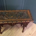 19e Eeuws Bedsteebankje C.q. -tafeltje thumbnail 14