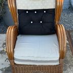 Vintage Wicker Armchair, thumbnail 6