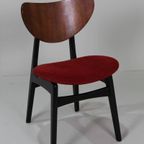 6x Vintage Eetkamerstoelen G-Plan - Rood, Jaren '50/'60 thumbnail 6