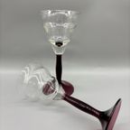 Set Art Deco Ponti Glaasjes Kristal Unie Maastricht 2 Stuks thumbnail 5