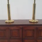 2x Messing Tafellamp Baulmann Leuchten, Duitsland Jaren 80 thumbnail 15