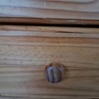 Vintage Grenen Apothekerskastje Toonbank Commode. thumbnail 10
