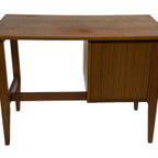 Vintage Bureau Jaren 60 Compacte Werkplek Teak Design thumbnail 19
