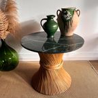 Mcguire Rotan Bamboe Tafel Sidetable Vintage thumbnail 2