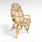 Vintage Design Rotan Fauteuil , Rohé Noordwolde, 1960S thumbnail 3