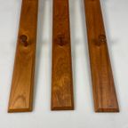 Vintage Teakhouten Wandkapstok Met Hangers, Aksel Kjersgaard Voor Odder Mobler, Denemarken 1960's thumbnail 10