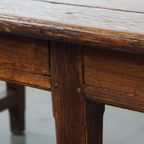 Prachtige En Uniek Grote Antieke Engelse Eikenhouten Eettafel Uit Begin 19e Eeuw thumbnail 4