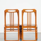 Set Van 2 Luxe Art Nouveau Design Schuitema Eetkamerstoelen Met Prachtige Details thumbnail 4