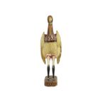 Massief Houten Tropische Vogel Beeld Sculptuur Handbeschilderd 42Cm thumbnail 4