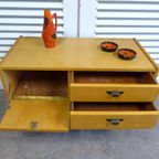 Mooi Retro Vintage Lowboard Midcentury Dressoir 220 Cm thumbnail 19