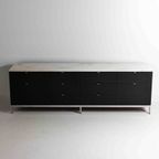 Vintage Mid-Century Dressoir Met Zeldzaam Marmeren Blad Van Florence Knoll thumbnail 10