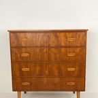 Scandinavisch Vintage Teak Fineren Ladekast Maloy thumbnail 12