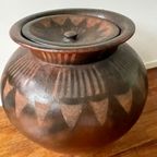 Vintage Indonesische Pot. Lombok Crafts Vaas / Pot. Groot Handgemaakt. thumbnail 5