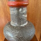 Vintage Stella Keramiek. Vintage Aardewerk Vaas Van Stehla. Brutalist East Germany Vaas thumbnail 10