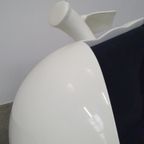 Space Age Fiberglass Apple Design Lounge Chair Vintage thumbnail 13
