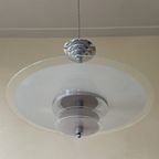Schijflamp Hanglamp Lamp Jaren 60 Frans thumbnail 5